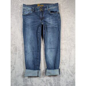 Kut From The Kloth Jeans Womens Size 6 Denim Cuffed Straight Leg Streetwear